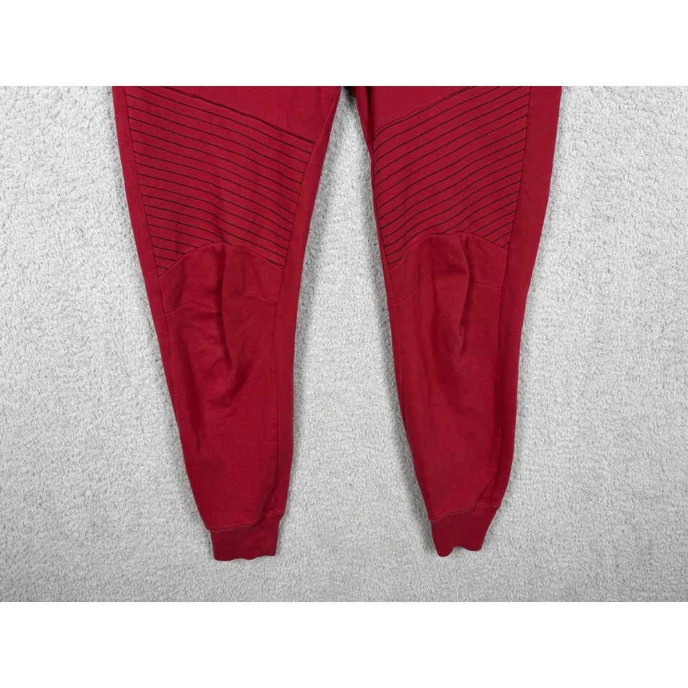 True Religion Pants Mens S Red Motocross Tapered Fit Joggers Embroidered Pockets - Picture 4 of 11